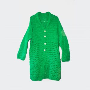Abrigo crochet mujer