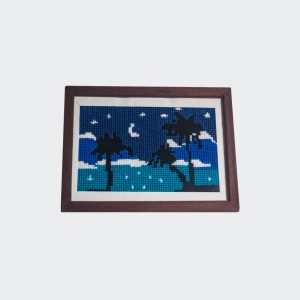 Palmeras en un cielo estrellado